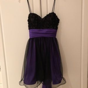 Gorgeous purple and black dress